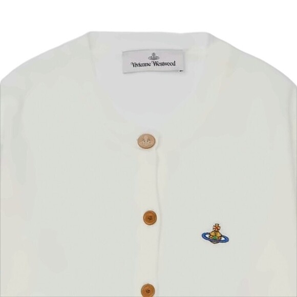Vivienne Westwood Lightweight Knit Cardigan With Wooden Buttons - NWT